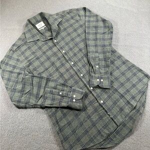 Ledbury 16.5 Tailored Fit Flannel Long Sleeve Button Down